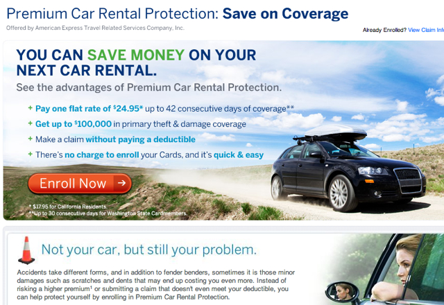 Free insurance coverage for rental cars