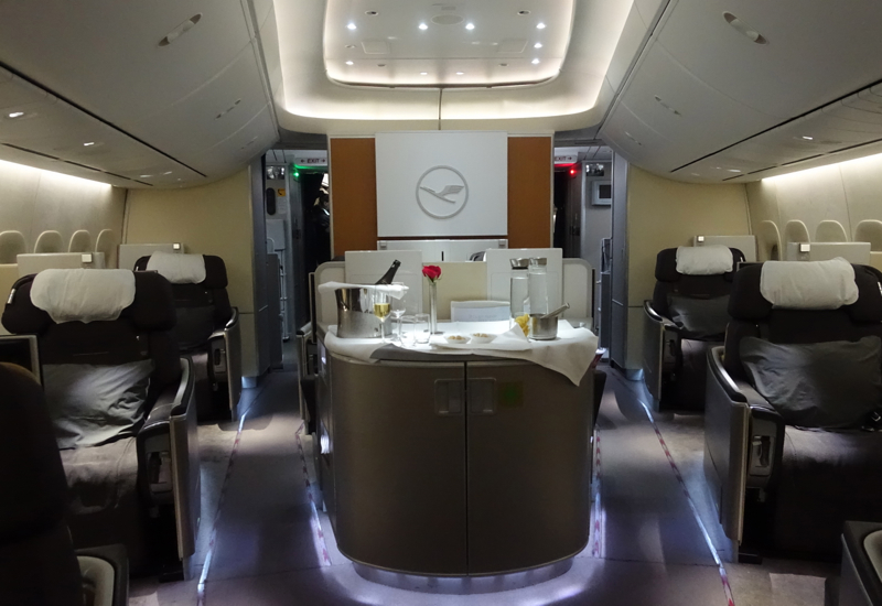 Review Lufthansa First Class 747 8 Nyc To Frankfurt
