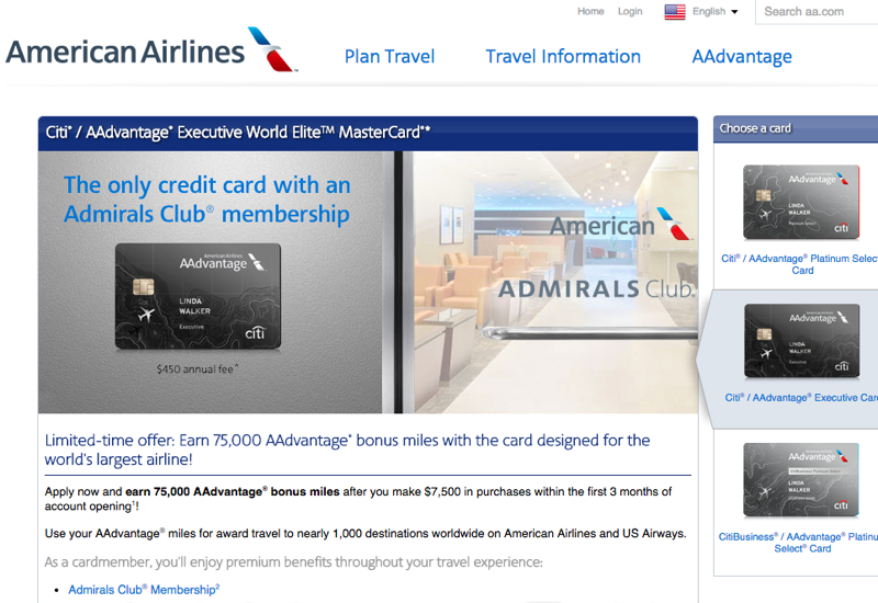 75k Citi Aadvantage Executive Card Miles At Almost 75k Citi Aadvantage Executive Card Miles At Almost Half A Cent Each