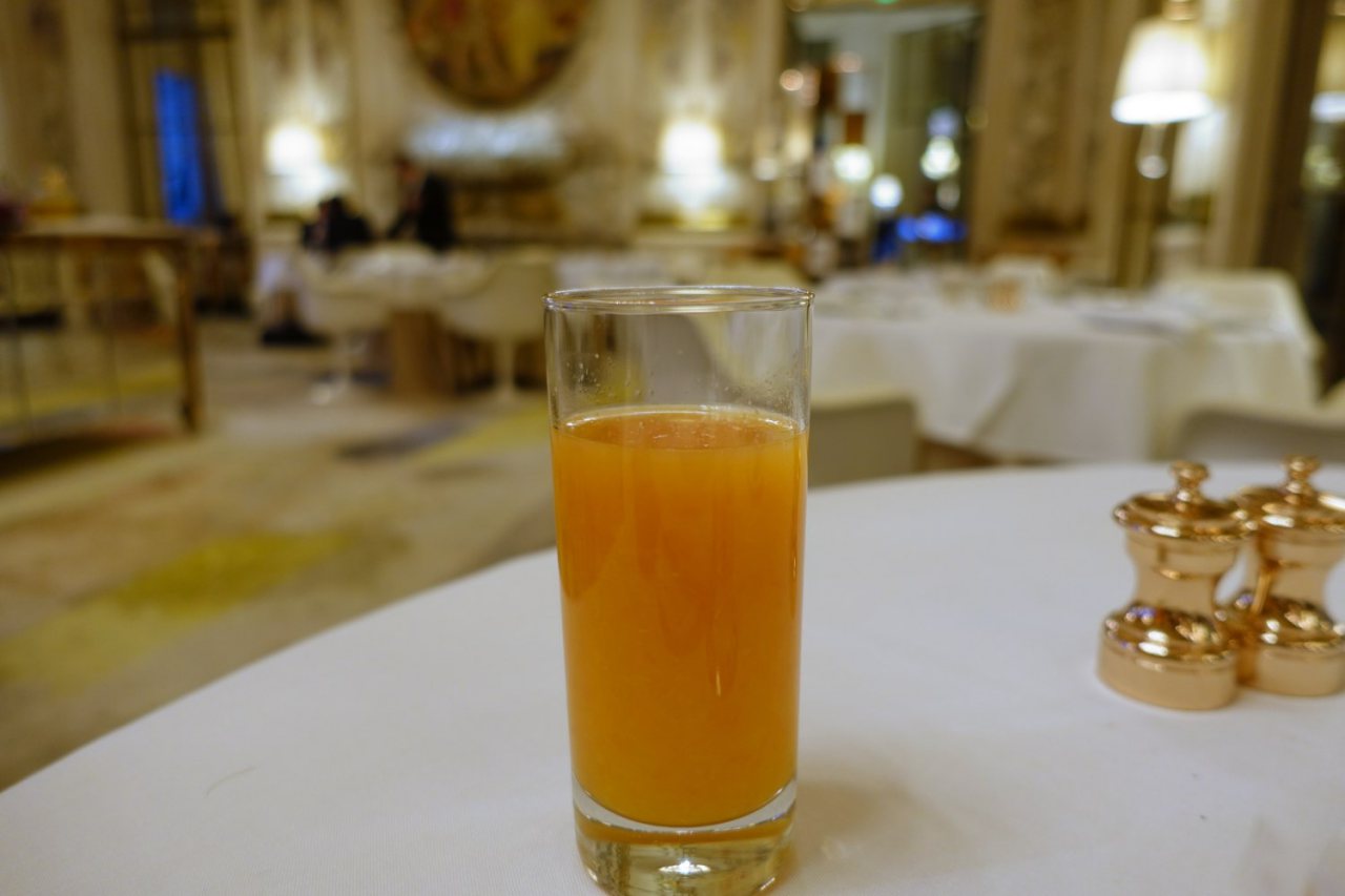 Le Meurice Paris Breakfast Juice