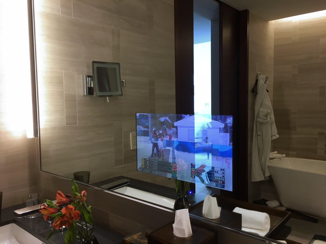 Park Hyatt New York Bathroom TV Mirror