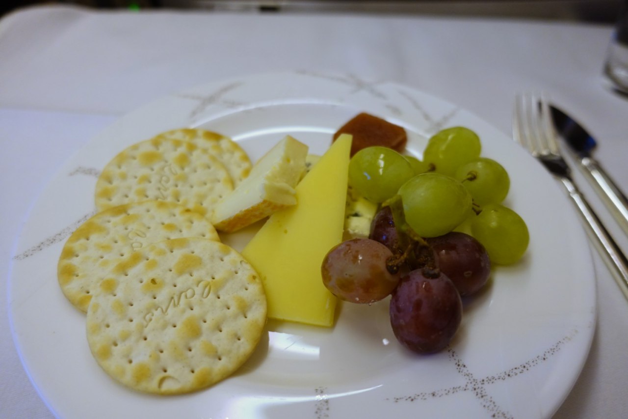 Cheese Plate, Cathay Pacific First Class
