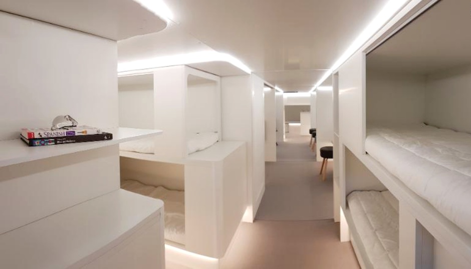 Airbus Beds in Cargo Hold