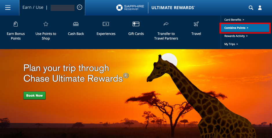 How to Transfer Chase Ultimate Rewards Points to Another Account-Combine Points