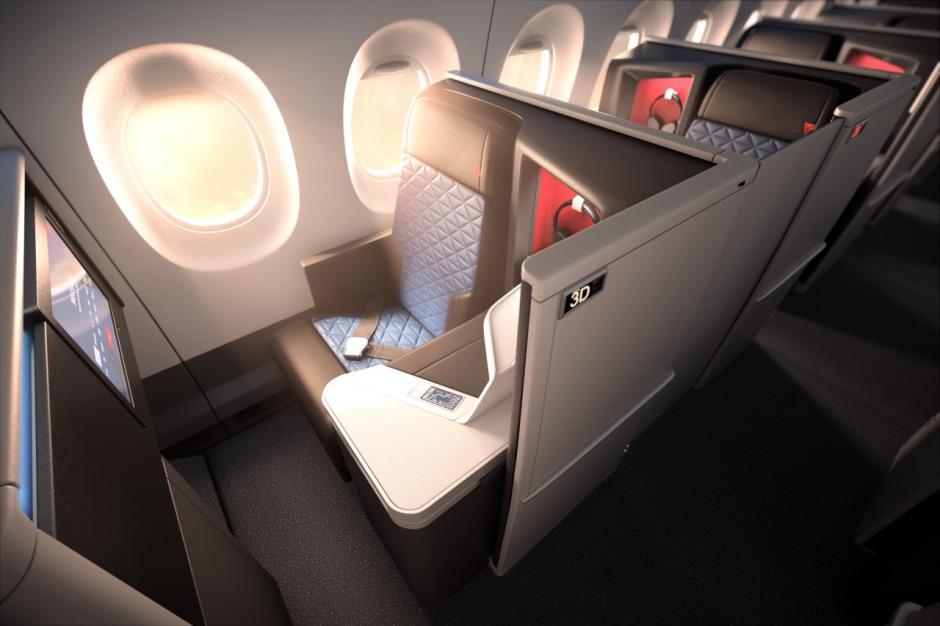 Which Airlines-Flat Bed Seats to Hawaii-Delta