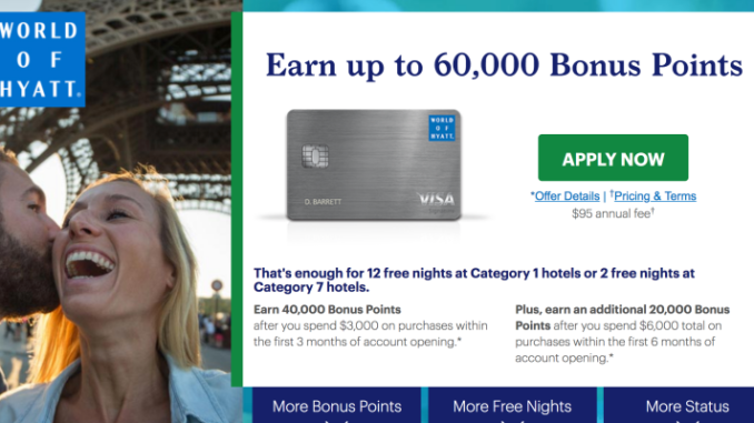60K Hyatt Visa Bonus Offer Worth It