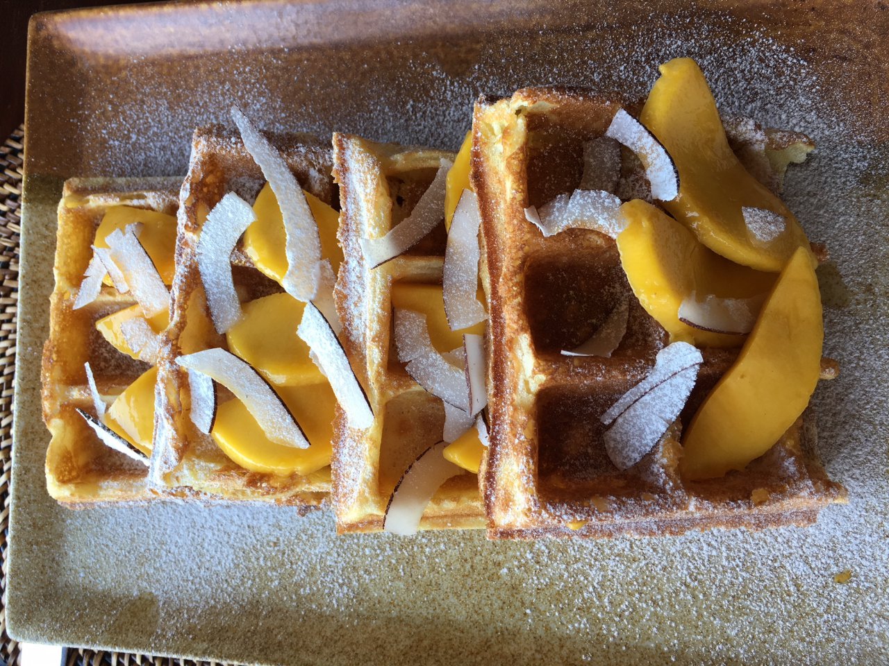 Amanpulo Review-Dining-Breakfast Waffles
