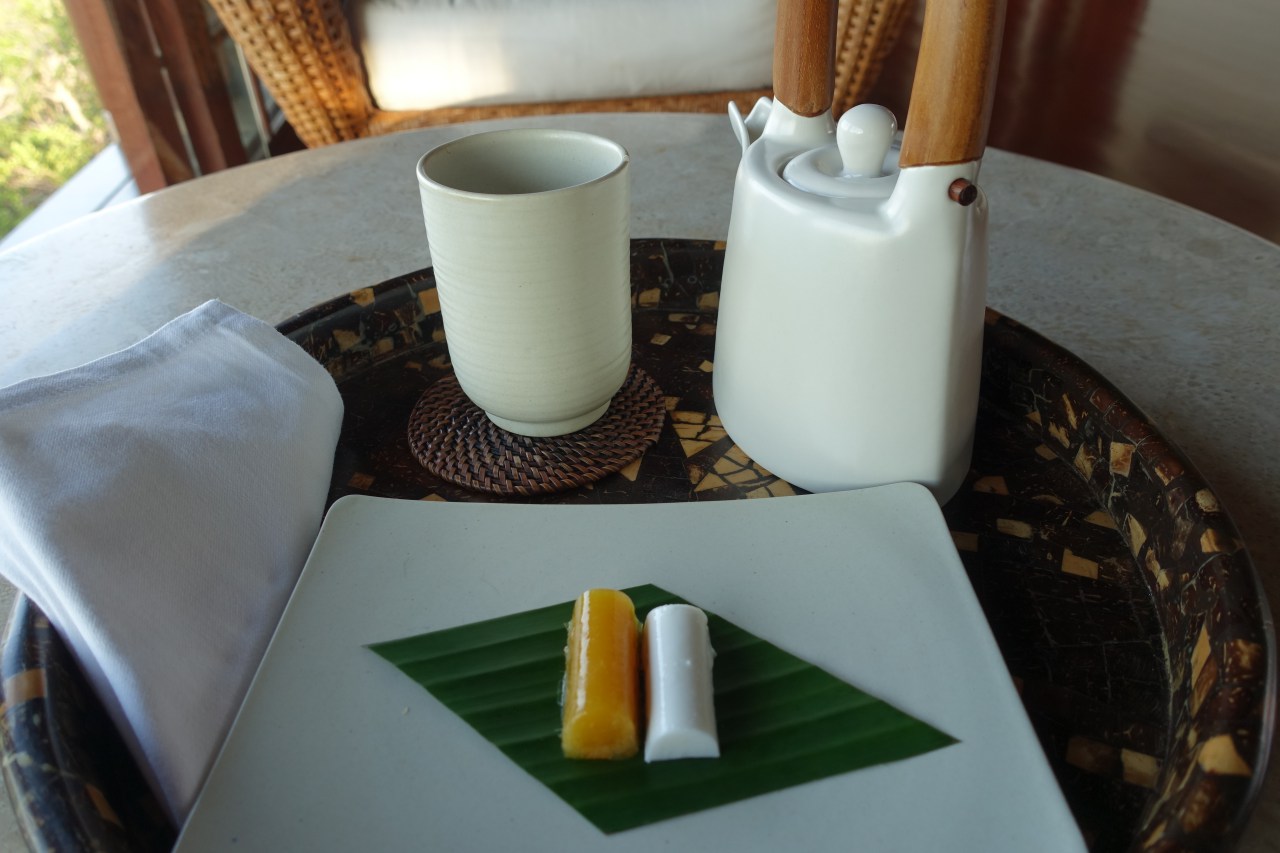 Amanpulo Spa Review-Tea and Sweets After Massage