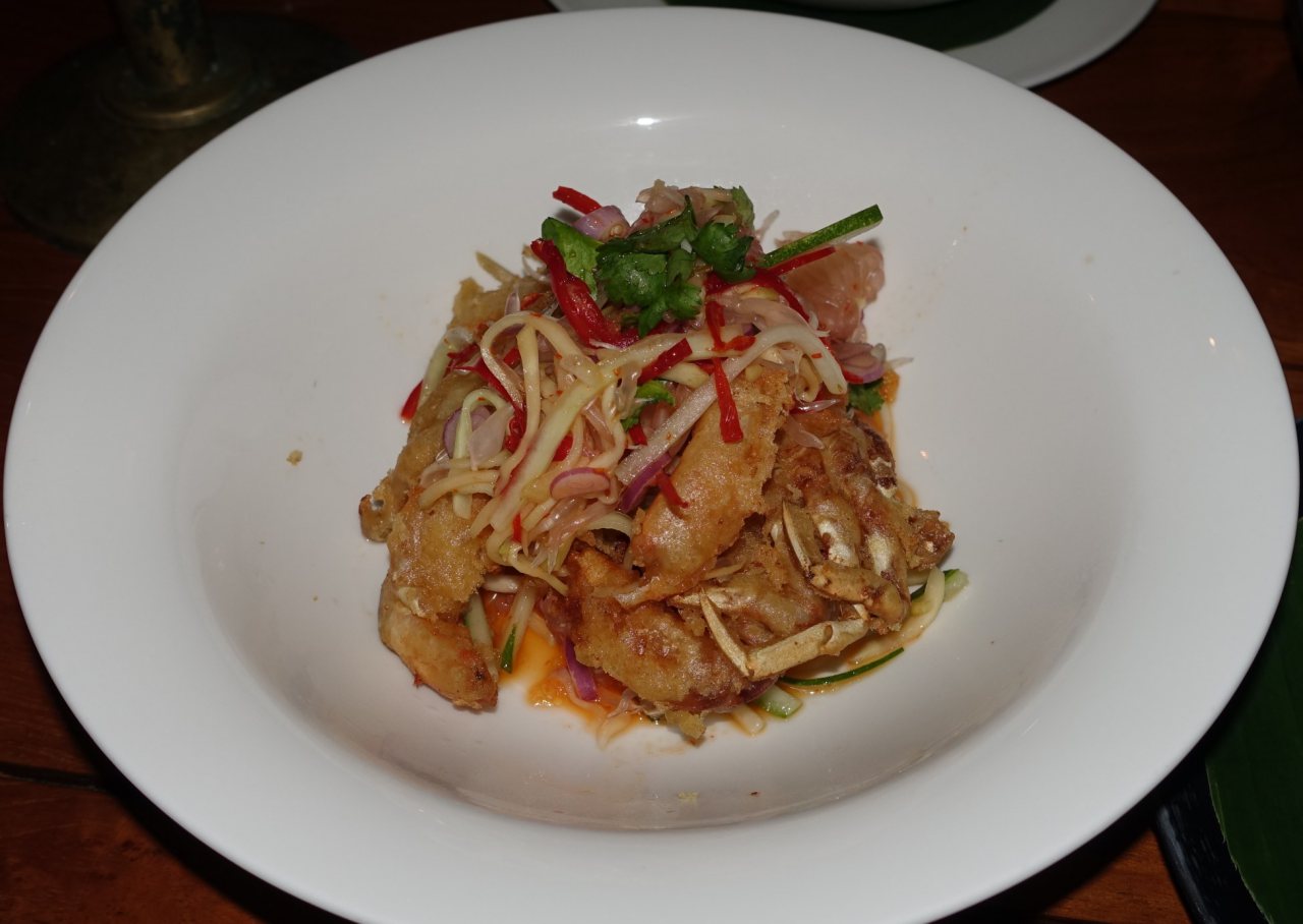 Amanwana Review-Softshell Crab Appetizer