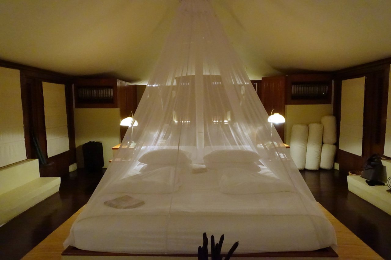 Amanwana Review-Tent at Night