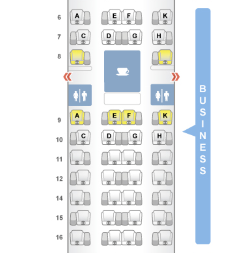Garuda Business Class Seat Map-777-300ER