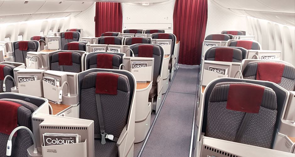 Review-Garuda 777-300ER Business Class Cabin