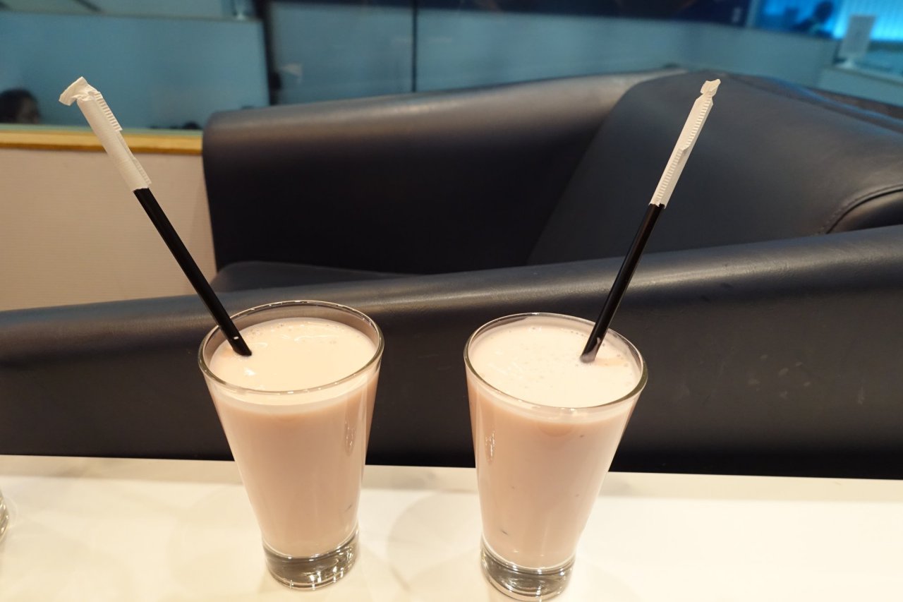 Airspace Lounge JFK Review-Yogurt Drink