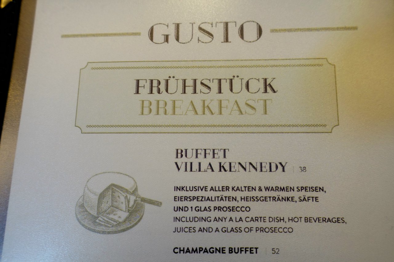 Villa Kennedy Hotel Review-Frankfurt-Breakfast Buffet MenuVilla Kennedy Hotel Review-Frankfurt-Breakfast Buffet Menu