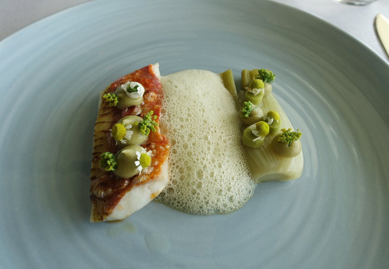 Le Normandie Bangkok Menu-Wild Red Mullet Fish with Fennel and Chamomile