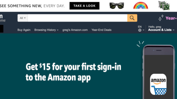 Amazon App Deal-$15 Off $30