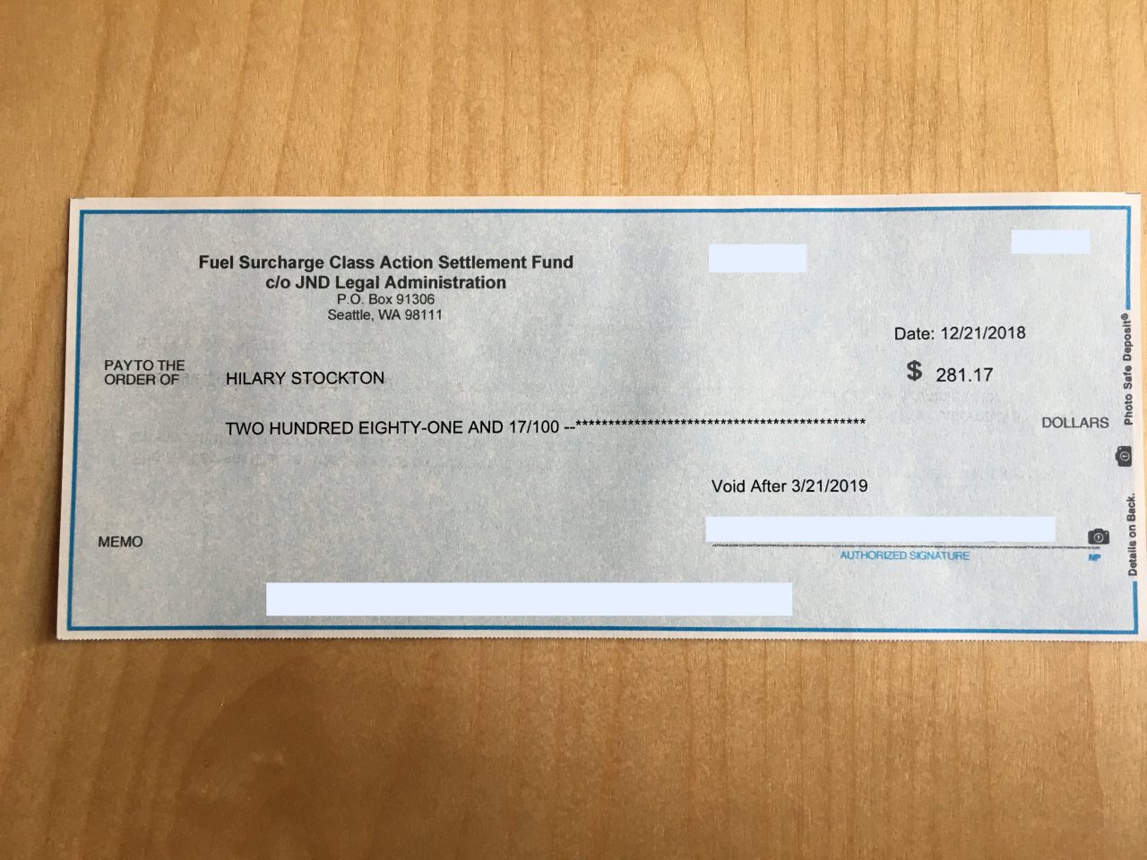 British Airways Fuel Surcharge Class Action Check Arrived