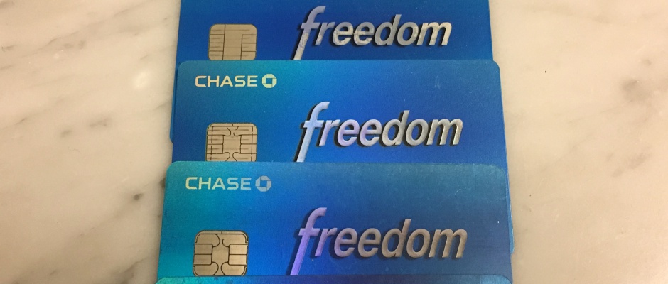 Chase Freedom 5X Calendar 2019-Gas-Drugstores-Tolls
