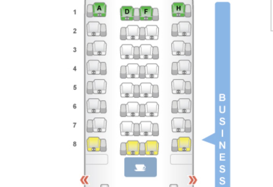 Review-SAS Business Class A340 Seat Map