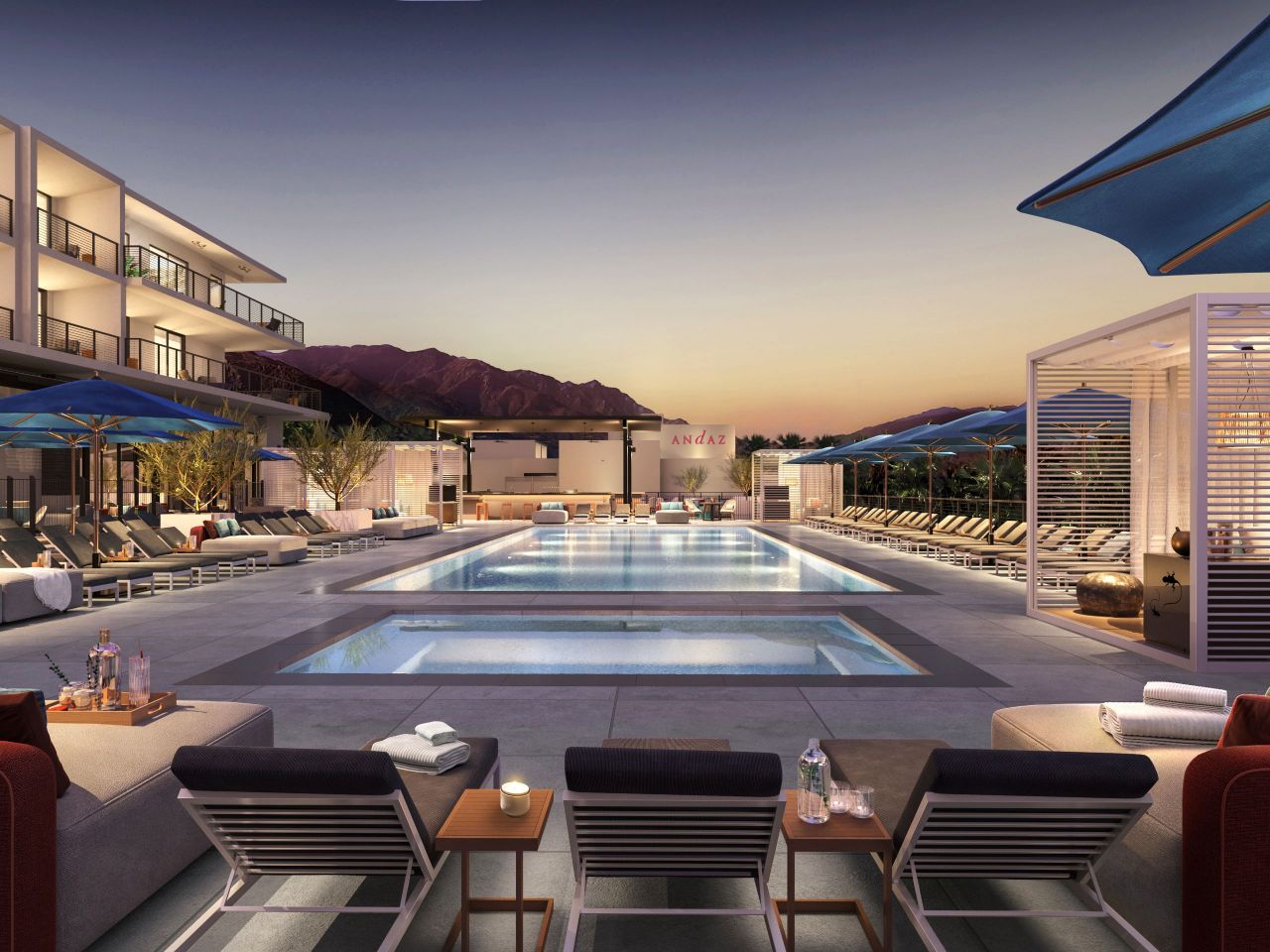 Andaz Palm Springs to Open Fall 2019-Outdoor Pool