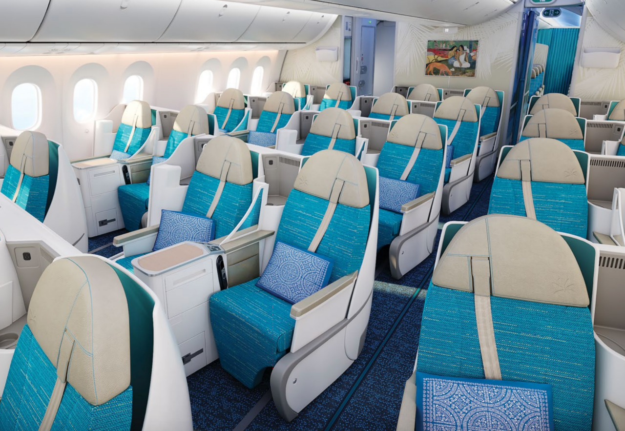 New Air Tahiti Flat Bed Business Class-787-9 Dreamliner