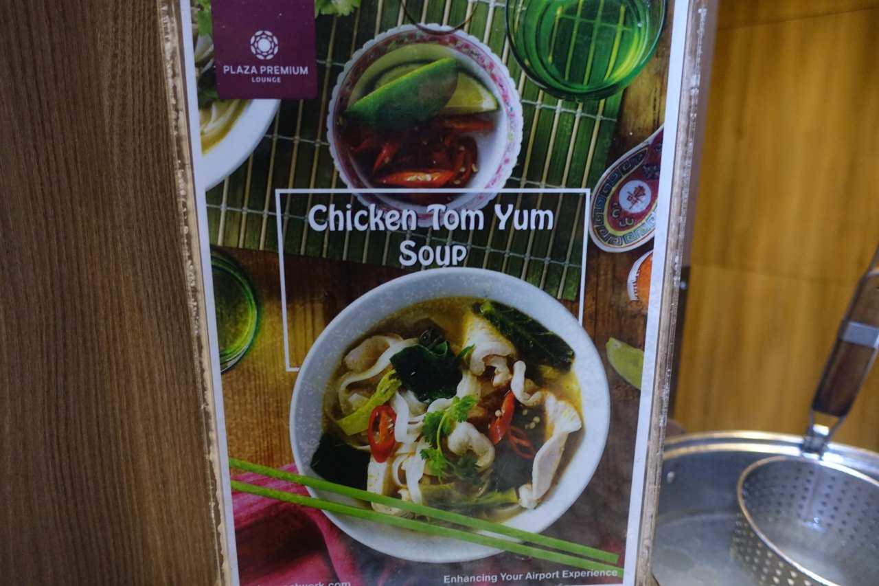 Plaza Premium Lounge Delhi Airport Terminal 3-Live Cooking Station-Tom Yum Soup