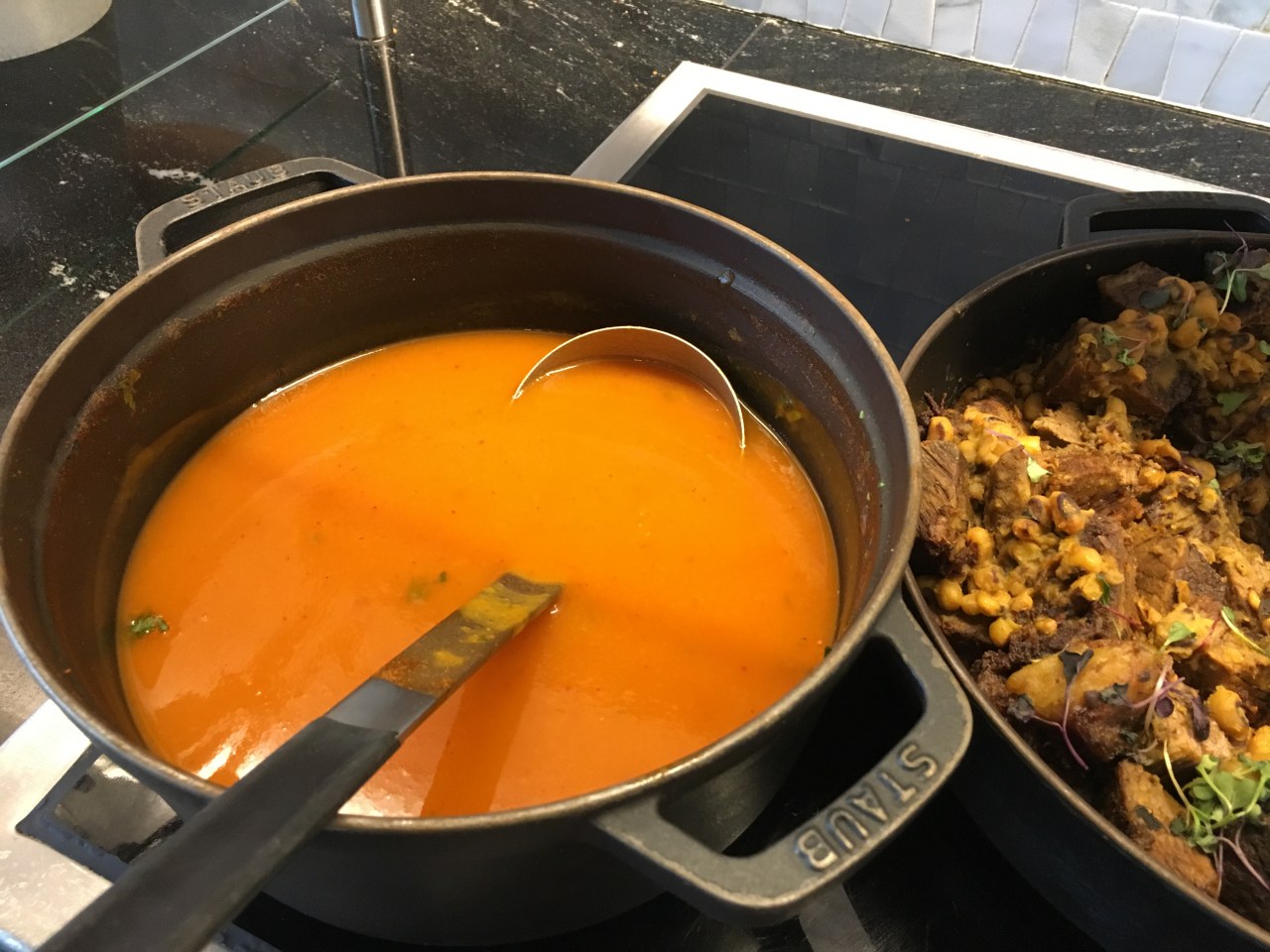 Centurion Lounge Philadelphia Review-Tomato Squash Soup