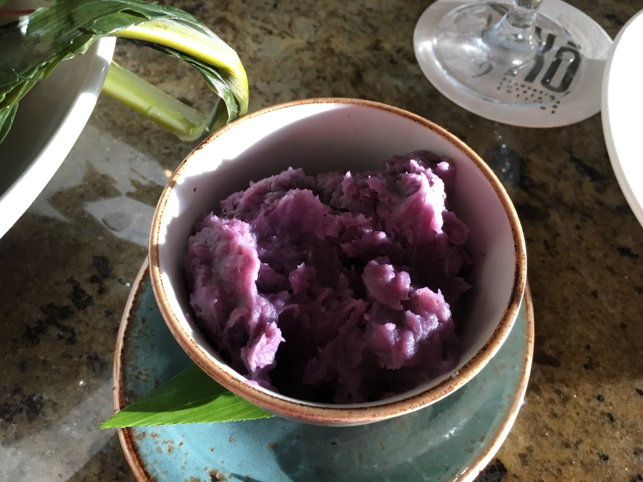 Review-Ko Restaurant Wailea Maui-Purple Sweet Potato with Lau Lau