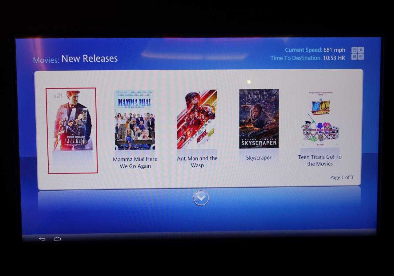 Review-Korean Air IFE Movies-New Releases