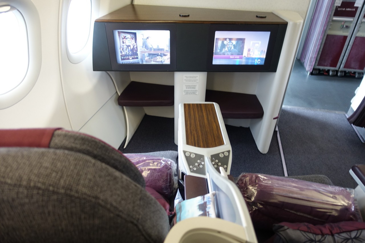 Review-Qatar A320 Business Class-Seats 1A-1C