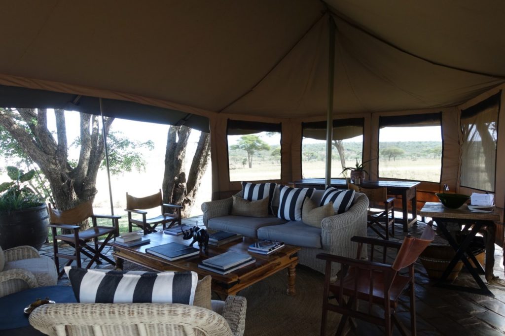 Singita Sabora Tented Camp Review - Arrival Lounge