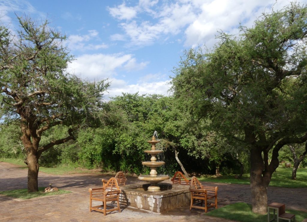 Singita Sasakwa Lodge Review-Courtyard Fountain