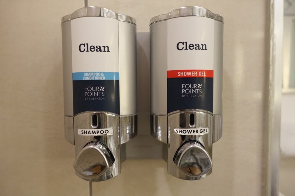 Shampoo and Shower Gel Dispensers, Four Points by Sheraton Nairobi Airport Hotel Review