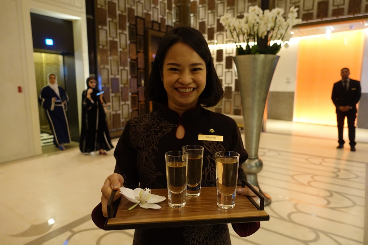 Welcome Drinks at the Mandarin Oriental Doha