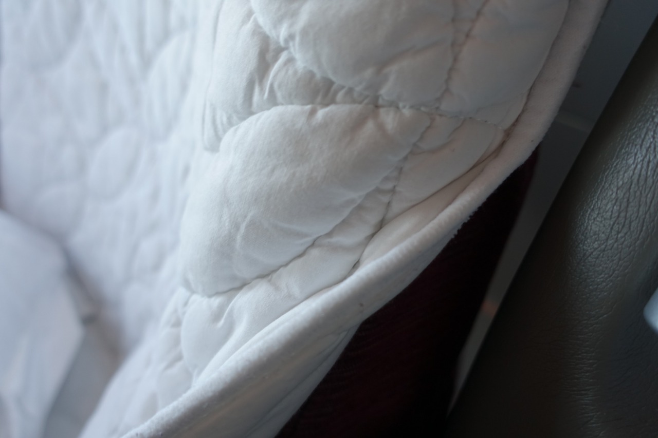 Qatar Business Class Review-Quilted Mattress Pad