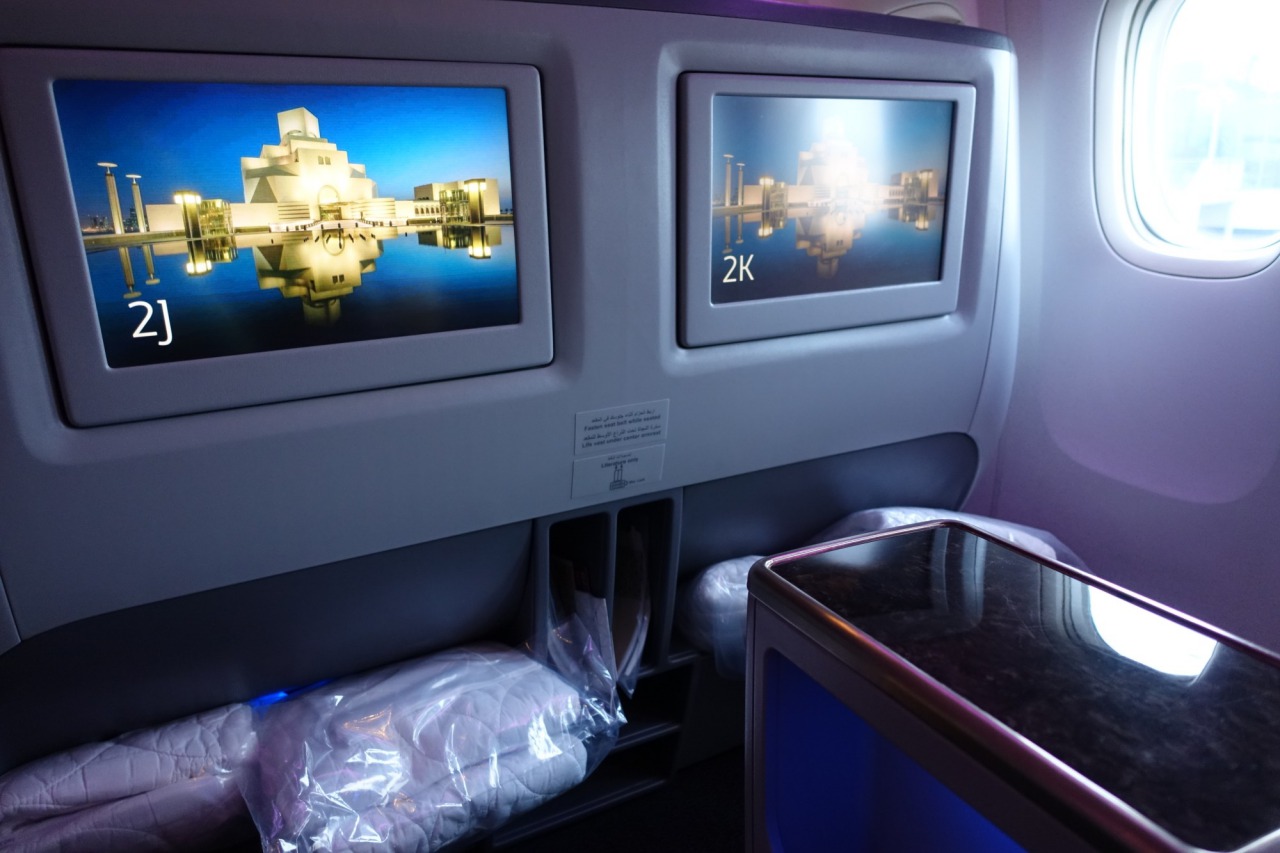 IFE Screens, Qatar Business Class 777-300ER