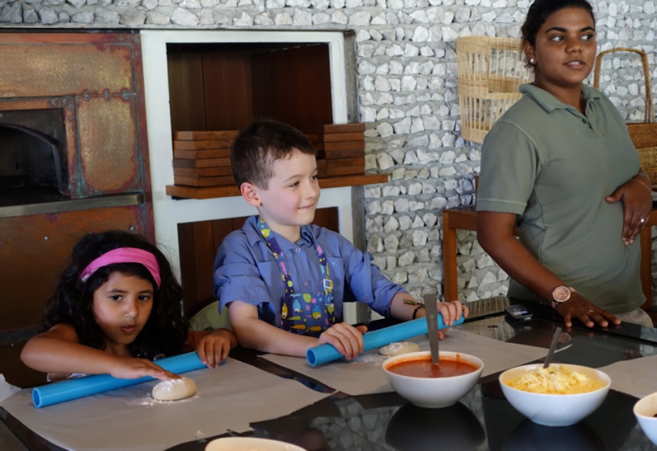 Pizza Making, Kids' Club at Four Seasons Maldives at Landaa Giraavaru