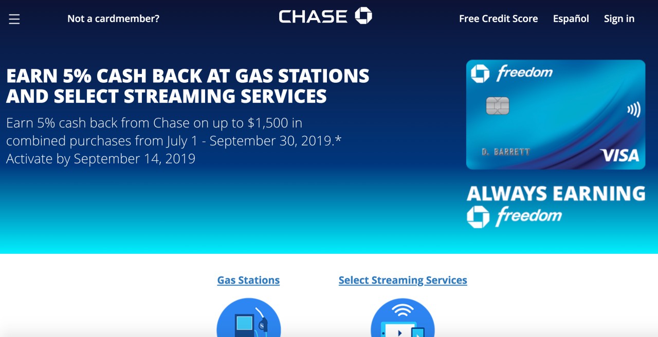 activate-chase-freedom-5x-for-q3-2019-gas-stations-streaming