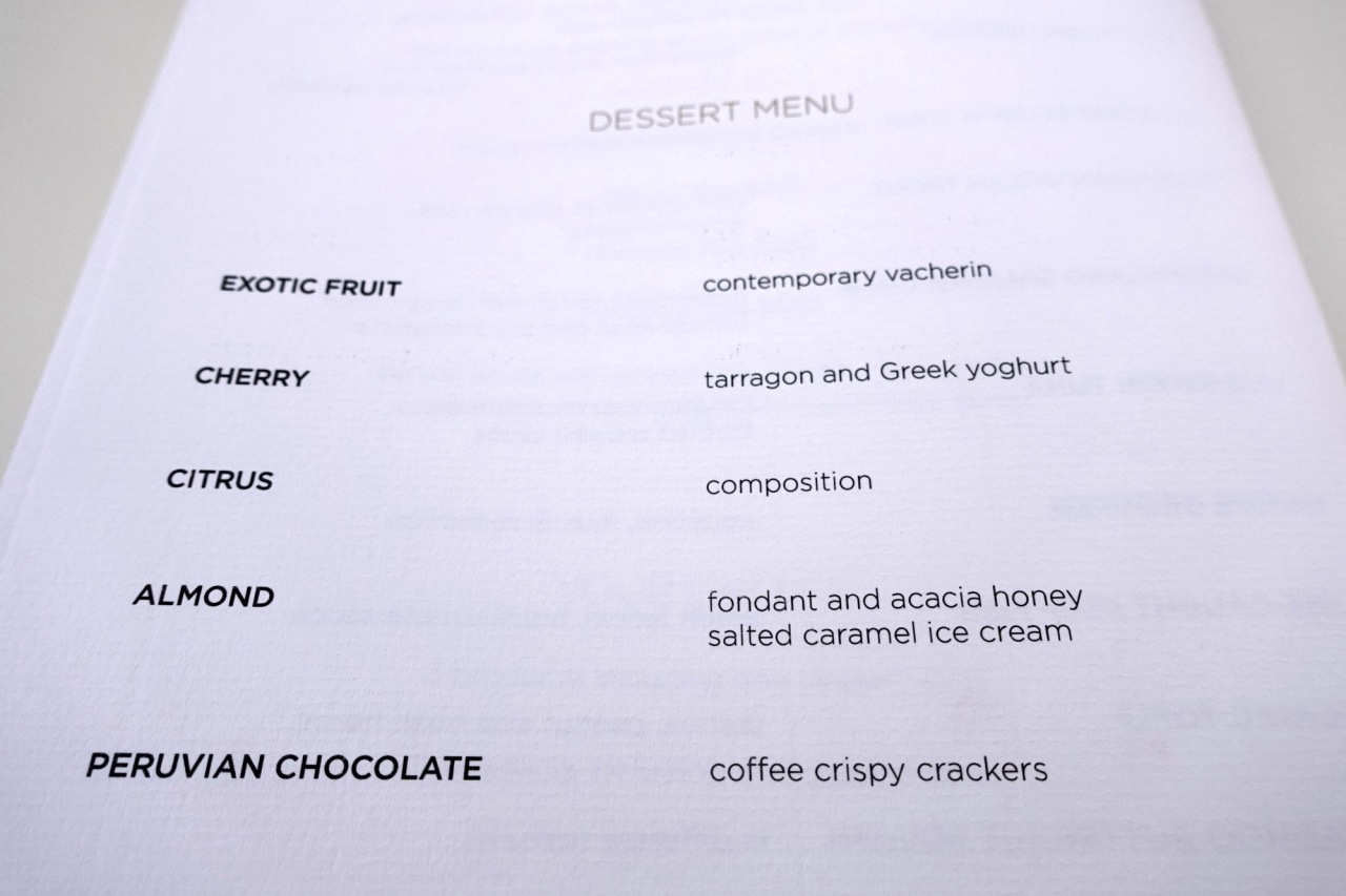 Aragu Dessert Menu, Velaa Private Island Review