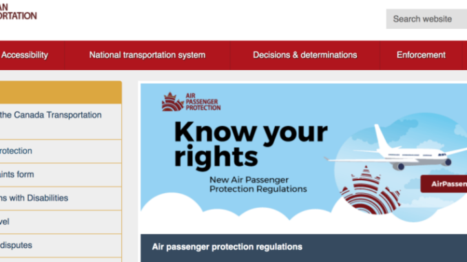 New Canada Air Passenger Protections-Flight Delays Cancellations