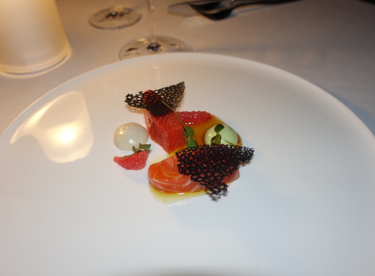 Tasmanian Trout, Aragu Restaurant Review, Velaa, Maldives