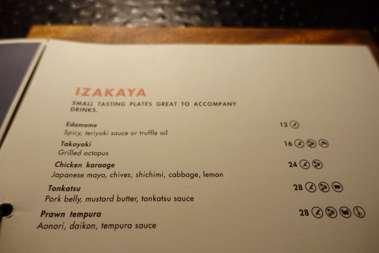 Saoke Menu - Izakaya Tasting Plates