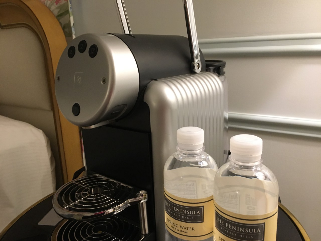 Nespresso Machine--without the espresso pods, Peninsula Beverly Hills Review