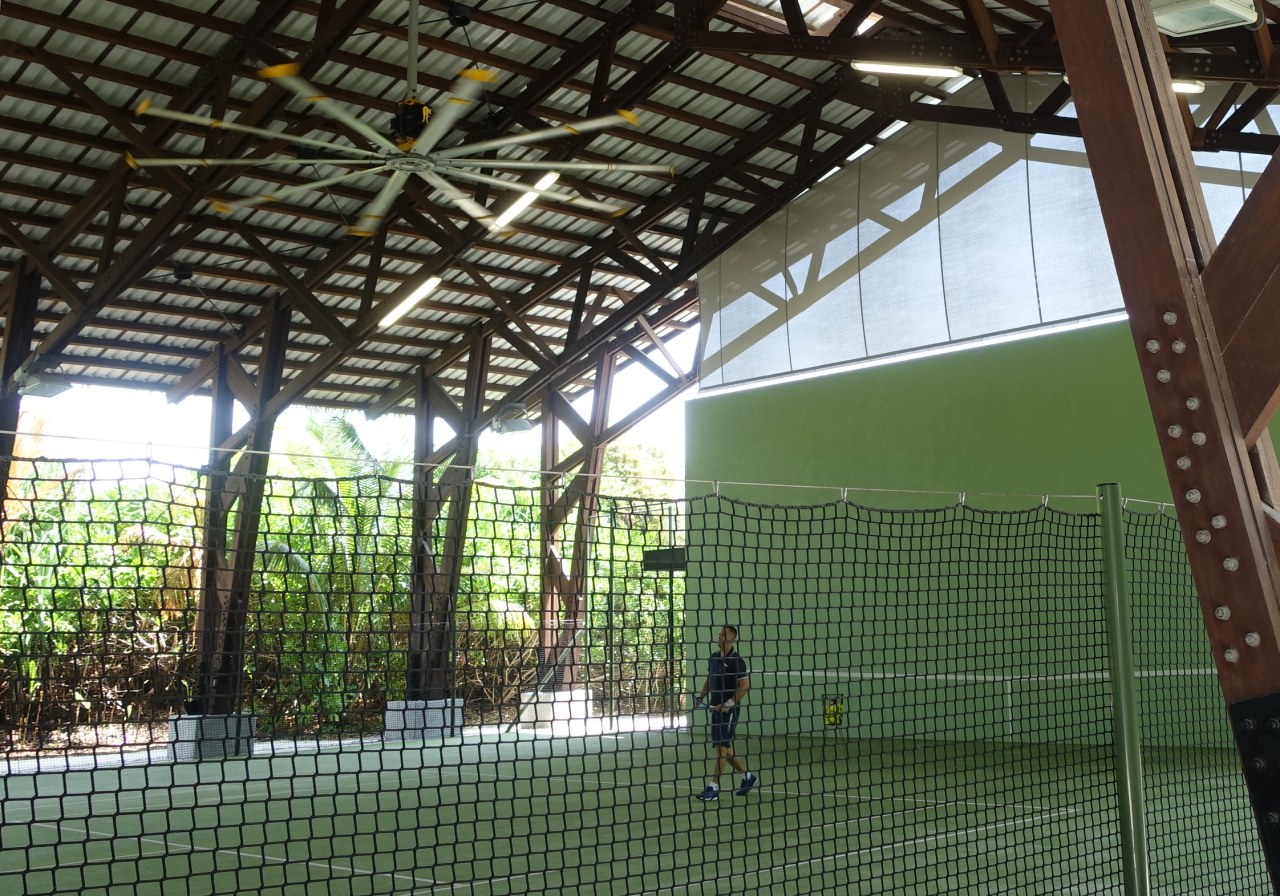 Covered Tennis Court, Velaa Maldives Review