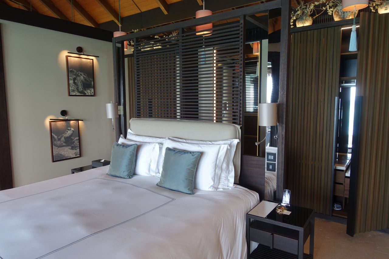 Sunrise Water Villa Bedroom, Velaa Review