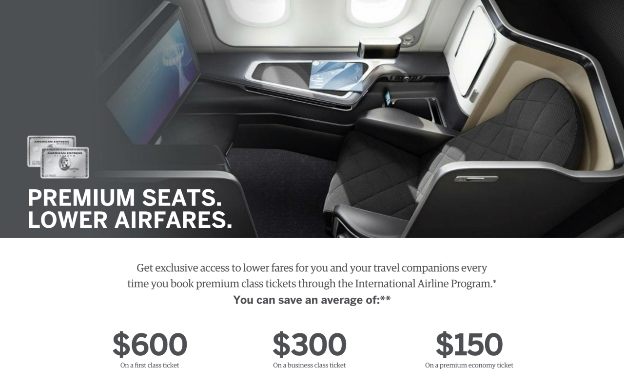 AMEX International Airline Program Discounts Worth It?