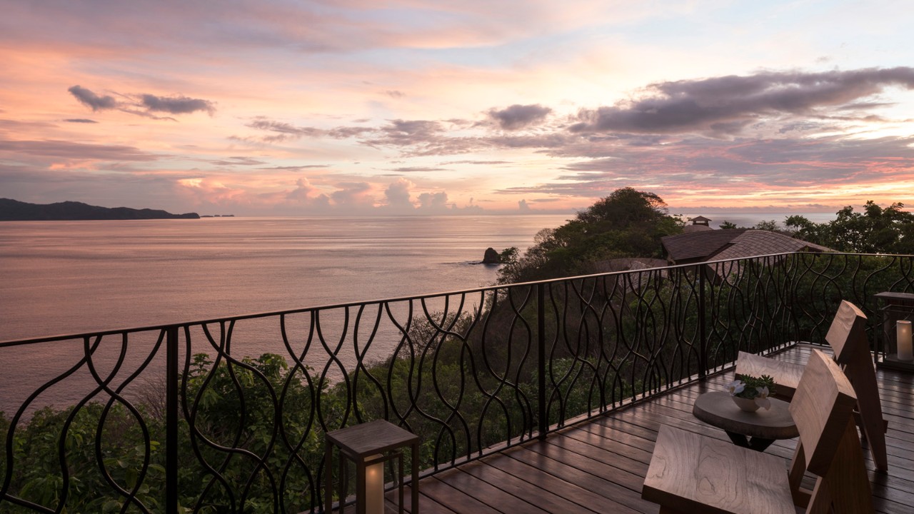 Villa View at Sunset