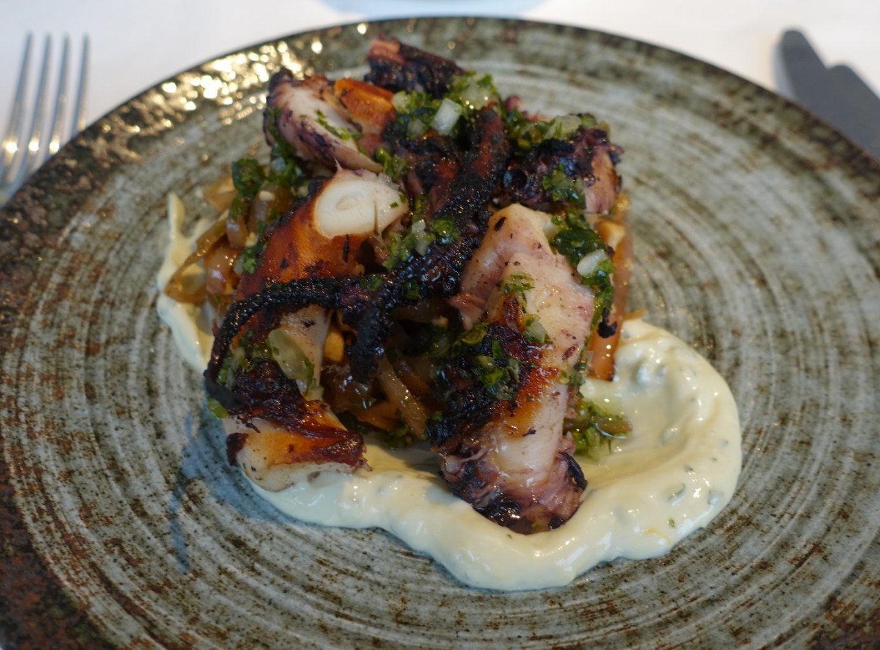 Charred Spanish Octopus, The Belvedere Beverly Hills Review