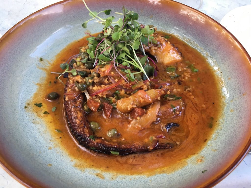 Charred Octopus, 19 Raw Bar Review