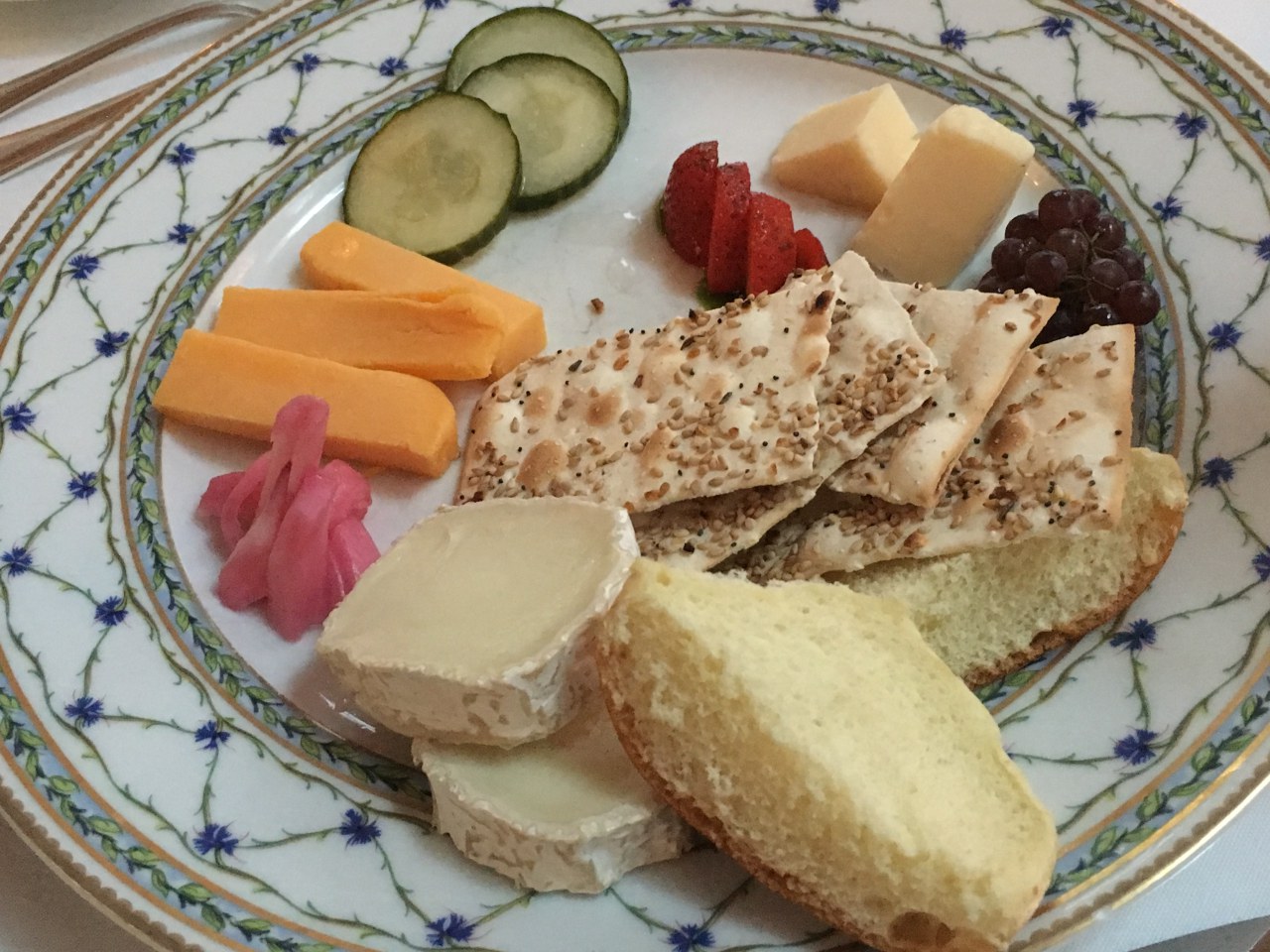 Cheese Plate, The Terrace at the Charlotte Inn Review, Edgartown, Martha's Vineyard